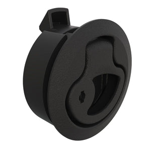 Southco Push-to-Close Latch, Medium Size, Key Locking, 2 - 7mm Grip, Plastic, Natural - Black [M1-41] Southco