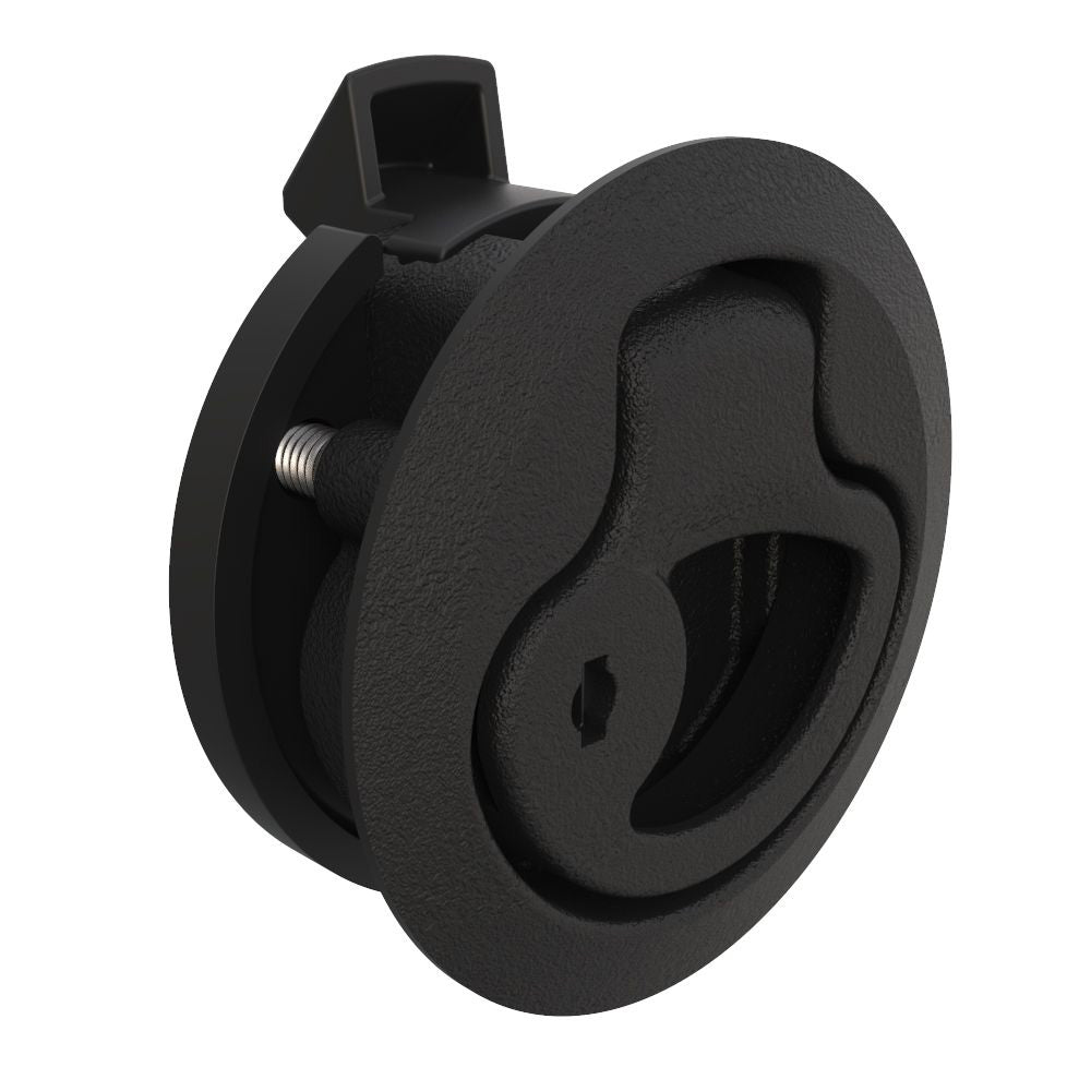 Southco Push-to-Close Latch, Medium Size, Key Locking, 17 - 22mm Grip, Plastic, Natural - Black [M1-44] Southco