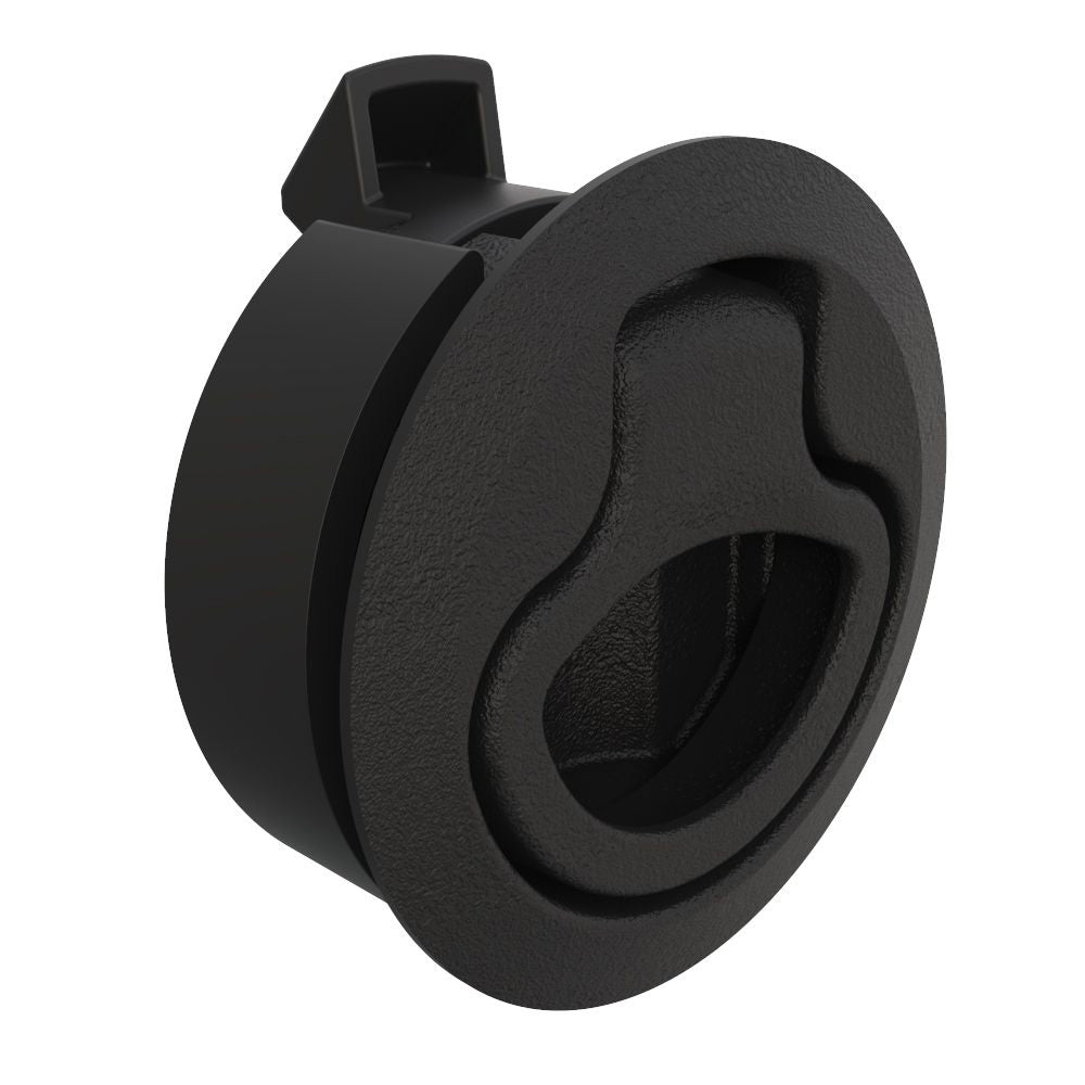 Southco Push-to-Close Latch, Medium Size, No Restriction, 7 - 12mm Grip, Plastic, Natural - Black [M1-62] Southco