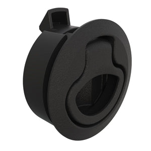Southco Push-to-Close Latch, Medium Size, No Restriction, 7 - 12mm Grip, Plastic, Natural - Black [M1-62] Southco