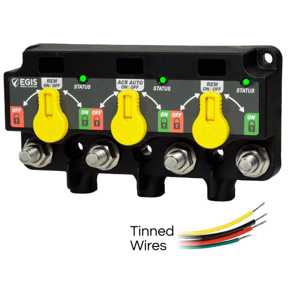 Egis XD Flex 1 Triple Relay/ACR/LVD w/Knob - Tinned Wires [8730-1111] Egis Mobile Electric