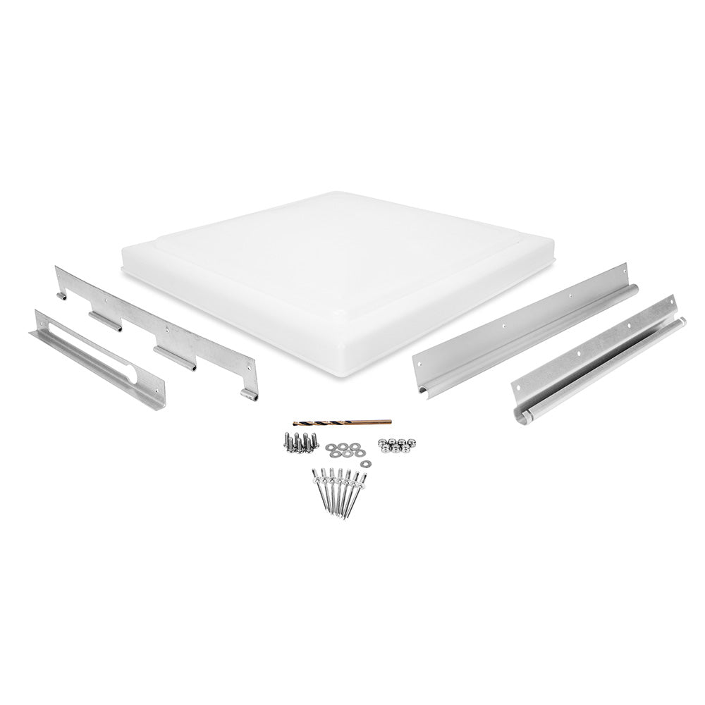 Camco Universal RV Roof Vent Replacement Kit - Fits Standard 14" x 14" Vent Openings [40195] Camco