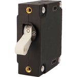 Egis A Series White Toggle Panel Mount Circuit Breaker - Single Pole 50A [3201-50] Egis Mobile Electric