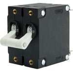 Egis A Series White Toggle Panel Mount Circuit Breaker - Dual Pole 15A [3202-15] Egis Mobile Electric