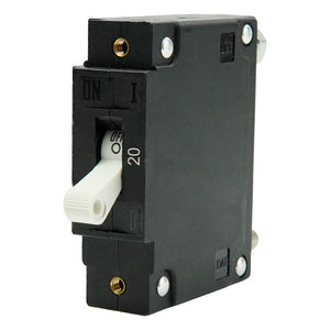 Egis C Series White Toggle Panel Mount Circuit Breaker - Single Pole 20A [3501-020] Egis Mobile Electric
