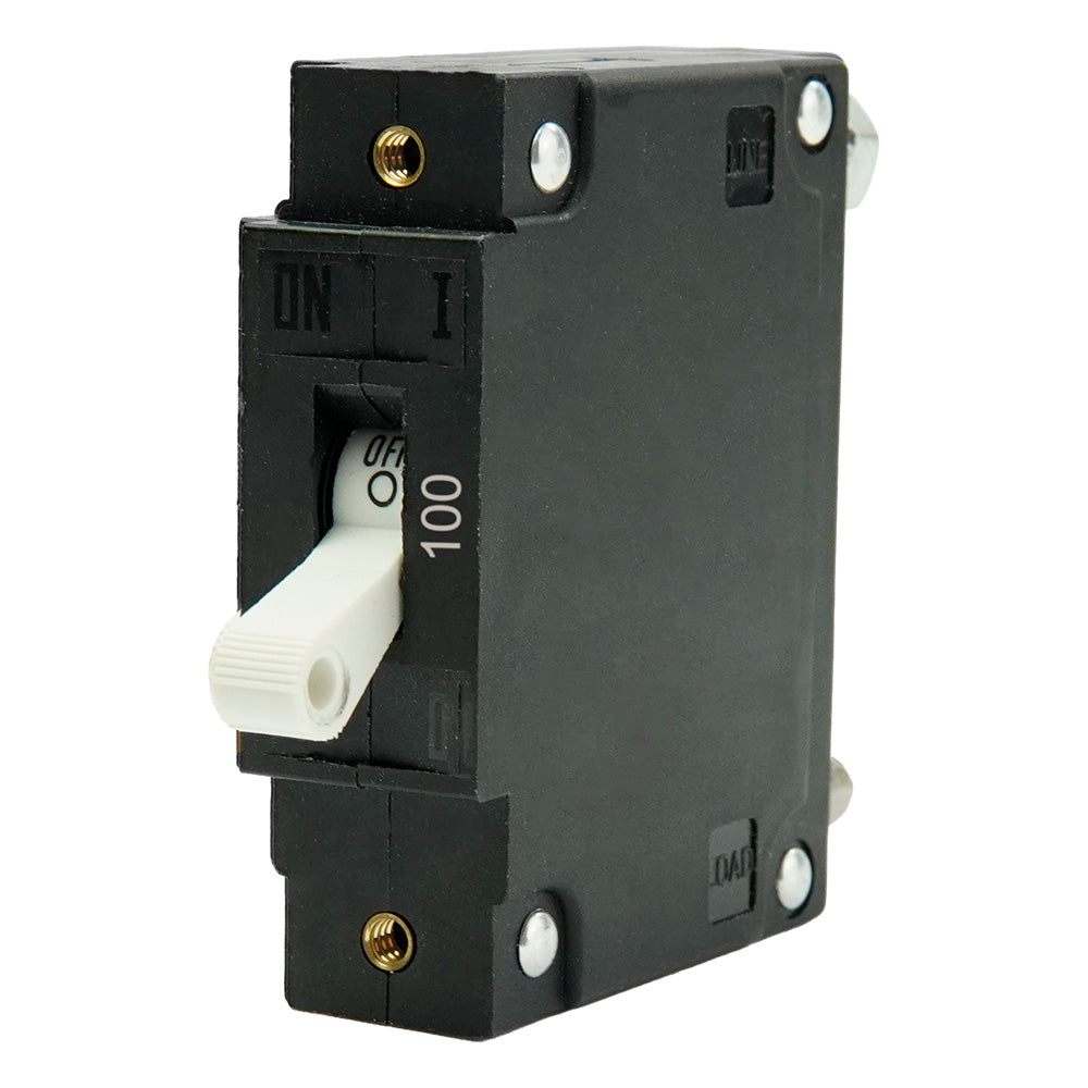 Egis C Series White Toggle Panel Mount Circuit Breaker - Single Pole 100A [3501-100] Egis Mobile Electric
