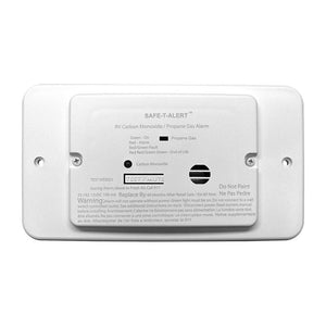 Safe-T-Alert 25 Series Flush Mount Dual Carbon Monoxide/Propane Alarm w/Trim Ring - White - 12V Hard Wire [25-742-TR-WT] Safe-T-Alert