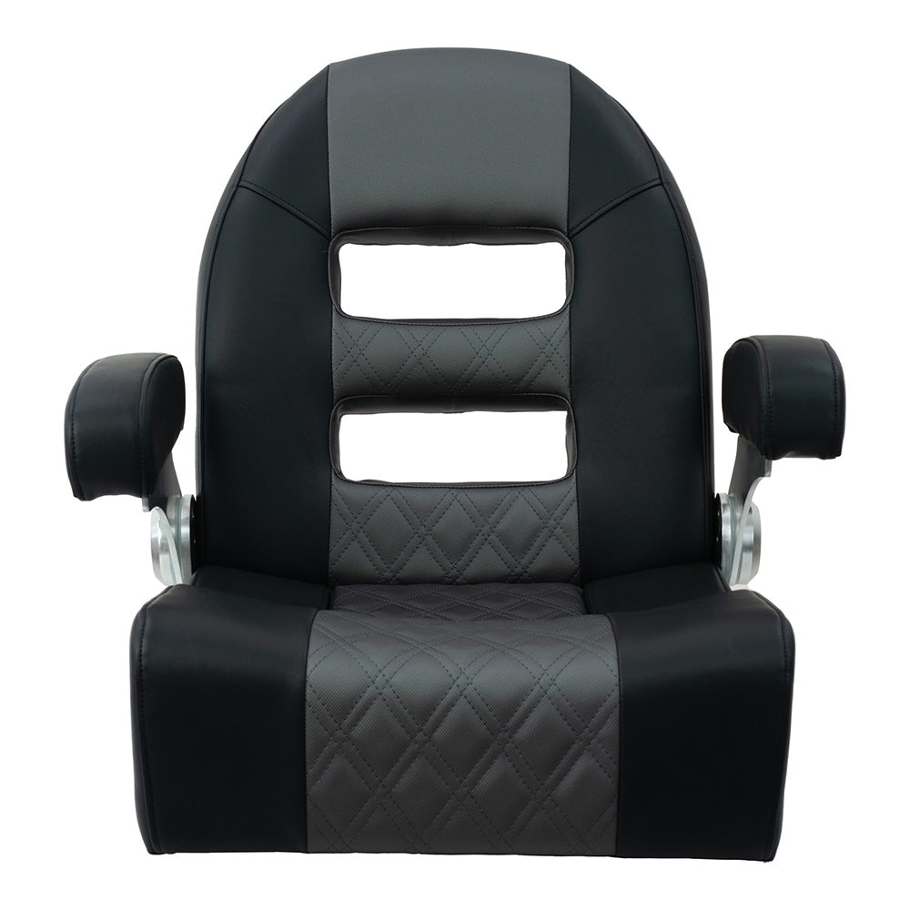 Springfield Console Helm Flip-Up - Black-Grey [1042035-BLK] Springfield Marine