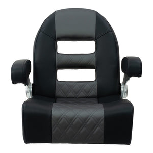 Springfield Console Helm Flip-Up - Black-Grey [1042035-BLK] Springfield Marine
