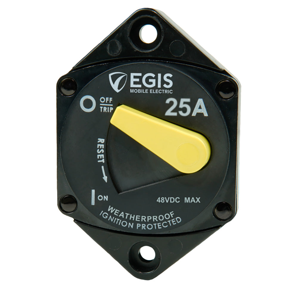 Egis 25A Circuit Breaker - 87 Series - Panel Mount [4707-025] Egis Mobile Electric