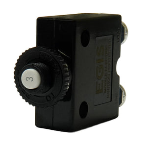 Egis 3A Push Button Panel Mount Circuit Breaker - Screw Terminals [4710-03] Egis Mobile Electric