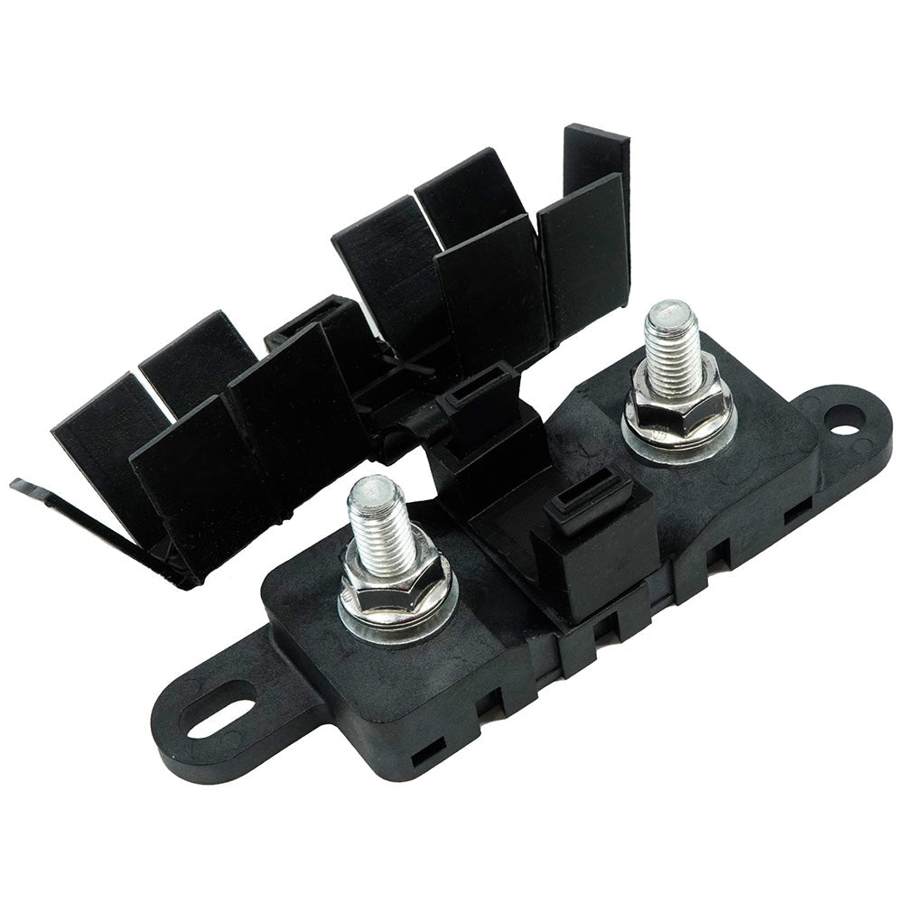 Egis Mega Fuse Block M8 Stainless Self-Locking Hardware w/Black Cover [3820] Egis Mobile Electric