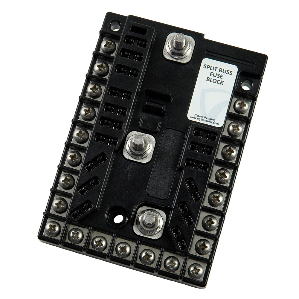 Egis Split Buss Fuse Block 13 Circuit + Ground 200A [8033] Egis Mobile Electric