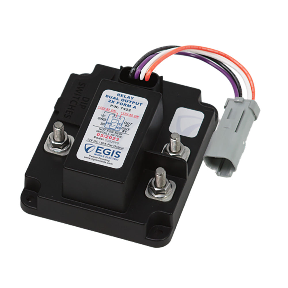 Egis TH3 Dual Relay 2 x 80A - 12V [7422] Egis Mobile Electric