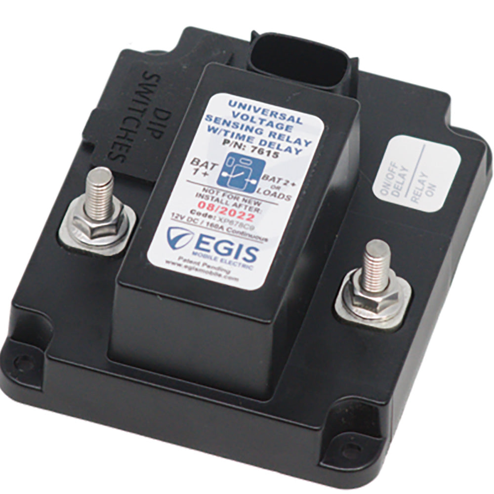Egis TH3 Universal Voltage Sensing Relay w/OPT Time Delay 160A [7618] Egis Mobile Electric