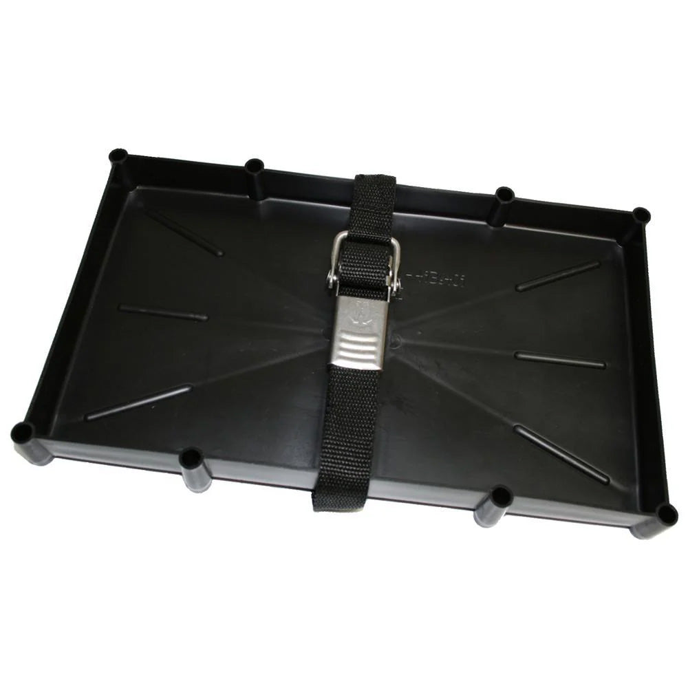 T-H Marine 27 Series Battery Holder Tray w/Stainless Buckled Strap [NBH-27-SSC-DP] T-H Marine Supplies