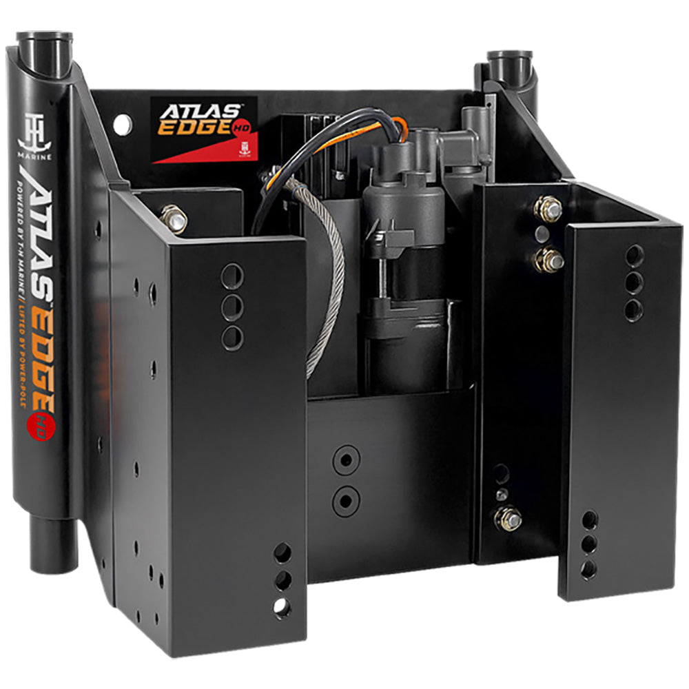 T-H Marine ATLAS EDGE 4" Set Back Hydraulic Jack Plate - Heavy Duty - Black [AHJE-4VHD-B-DP] T-H Marine Supplies