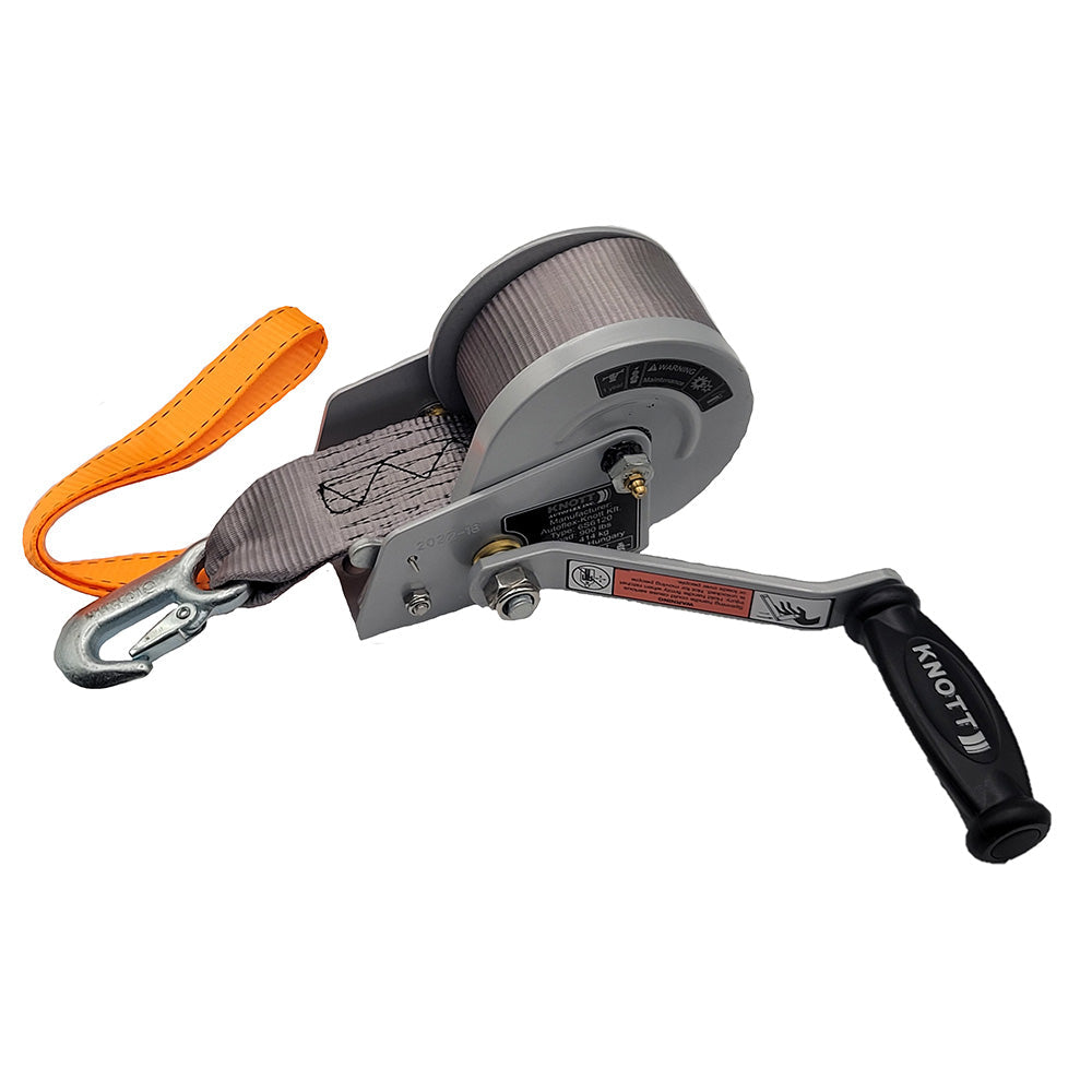 Load Rite Single-Speed Trailer Winch - 900lbs - 12' Strap - 7" Handle [6089.21K] Load Rite