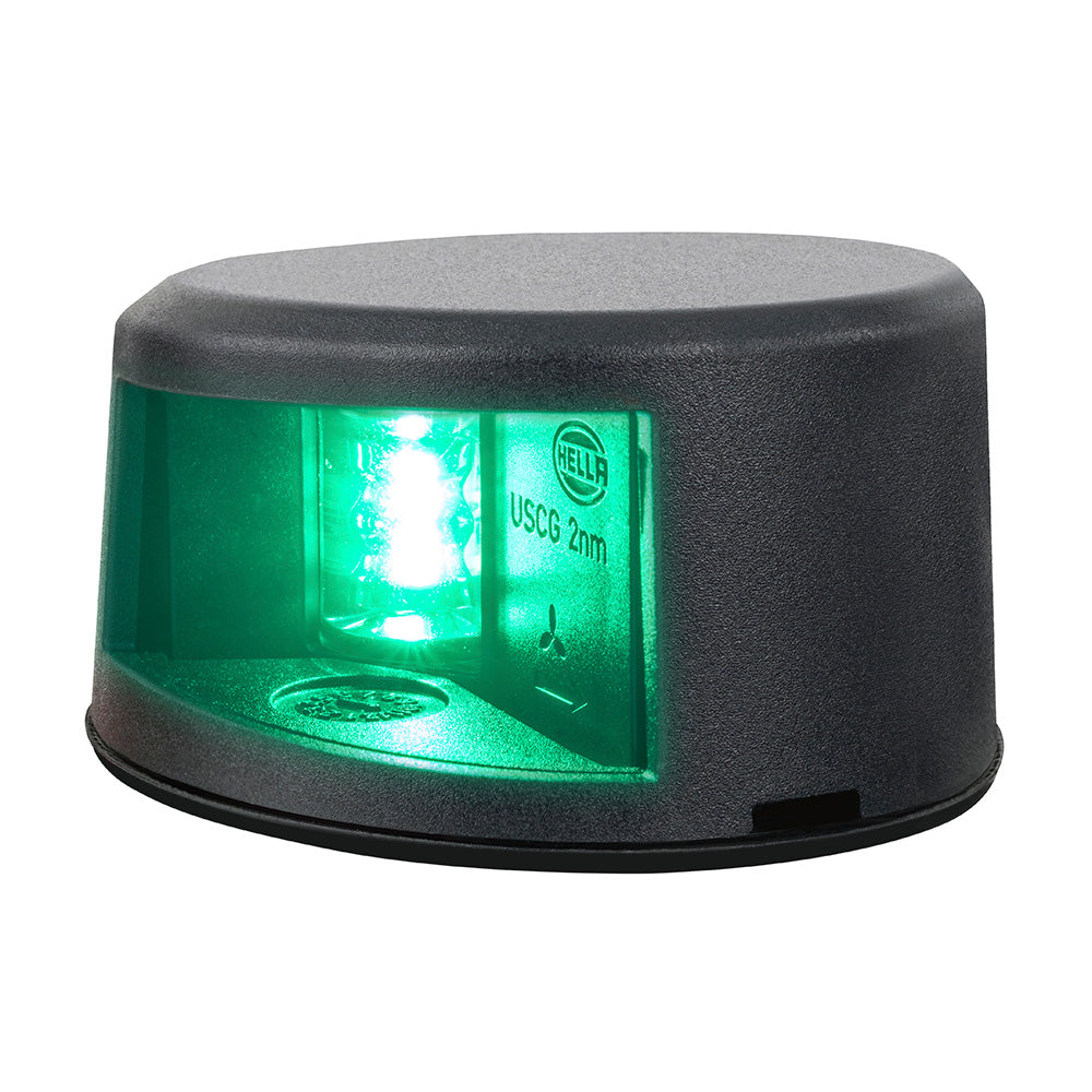 Hella Marine NaviLED Gen II Starboard Deck Mount Navigation Lamp - Black [017910301] Hella Marine