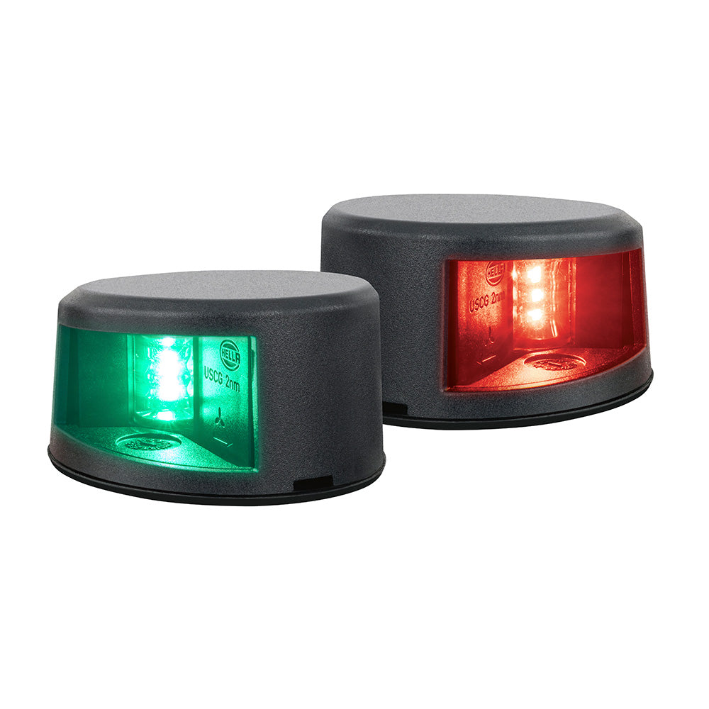 Hella Marine NaviLED Gen II Port/Starboard Deck Mount Navigation Lamps - Black [017910801] Hella Marine