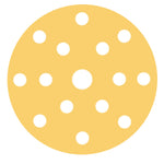 RUPES MULTIPURPOSE Paper Abrasive Discs 150MM (6") - 15 Holes - P400 Grit *Box of 100pcs [9.45PD400] RUPES