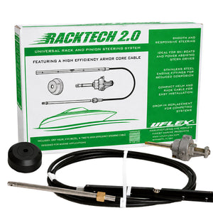 Uflex Racktech - 2.0 High Efficiency Rack  Pinion System Kit - 12' Cable [RACKTECH2.012] Uflex USA
