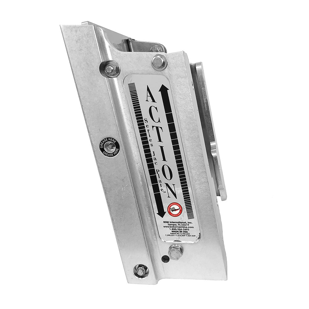 Bob's Machine 6" Setback Action Series Hydraulic Jack Plate - Silver [100-106010-NOPC-NOSPN-NG] Bob's Machine