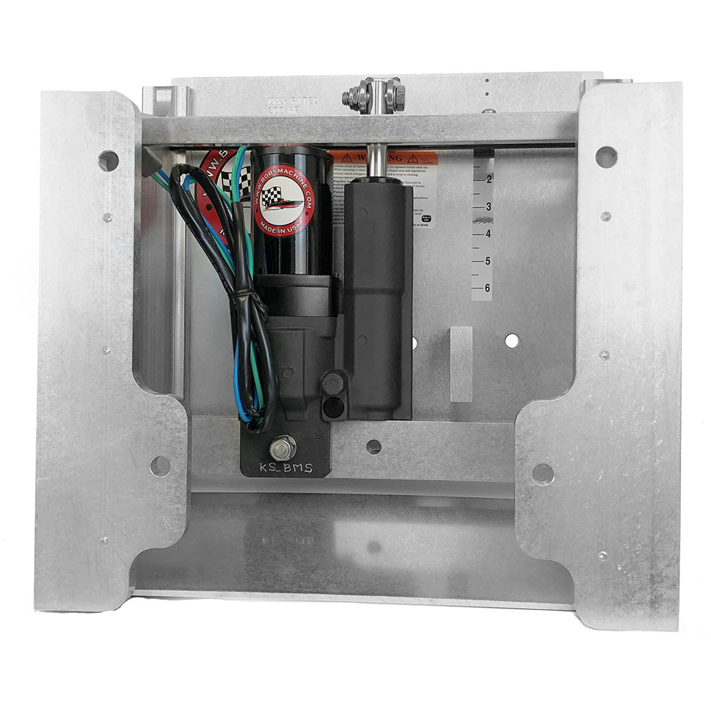 Bob's Machine 10" Setback Action Series Hydraulic Jack Plate - Silver [100-111000-NOPC-NOSPN-NG] Bob's Machine