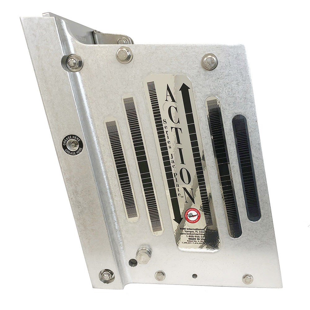 Bob's Machine 10" Setback Action Series Hydraulic Jack Plate - Silver [100-111000-NOPC-NOSPN-NG] Bob's Machine