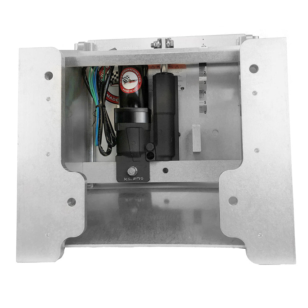 Bob's Machine 14" Setback Action Series Hydraulic Jack Plate - Silver [100-114001-NOPC-NOSPN-NG] Bob's Machine