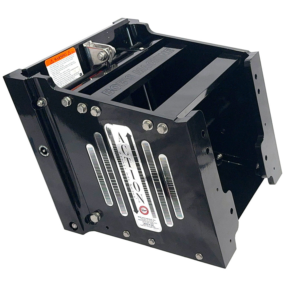 Bob's Machine 14" Setback Action Series Hydraulic Jack Plate - Gloss Black [100-114001P-PCGBLK-NOSPN-NG] Bob's Machine