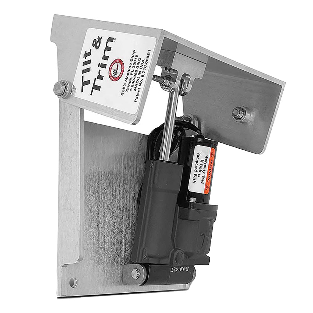 Bob's Machine Action Series Tilt  Trim f/Clamp on Motors - Silver - 30HP [100-701100-NOPC] Bob's Machine