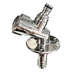 Flushmaster Quarter Turn Quick Connect Water Spigot - 45-Degree [SM-QCWS45] Flushmaster