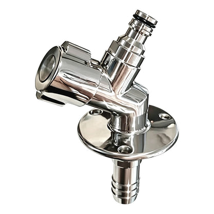 Flushmaster Quarter Turn Quick Connect Water Spigot - 45-Degree [SM-QCWS45] Flushmaster