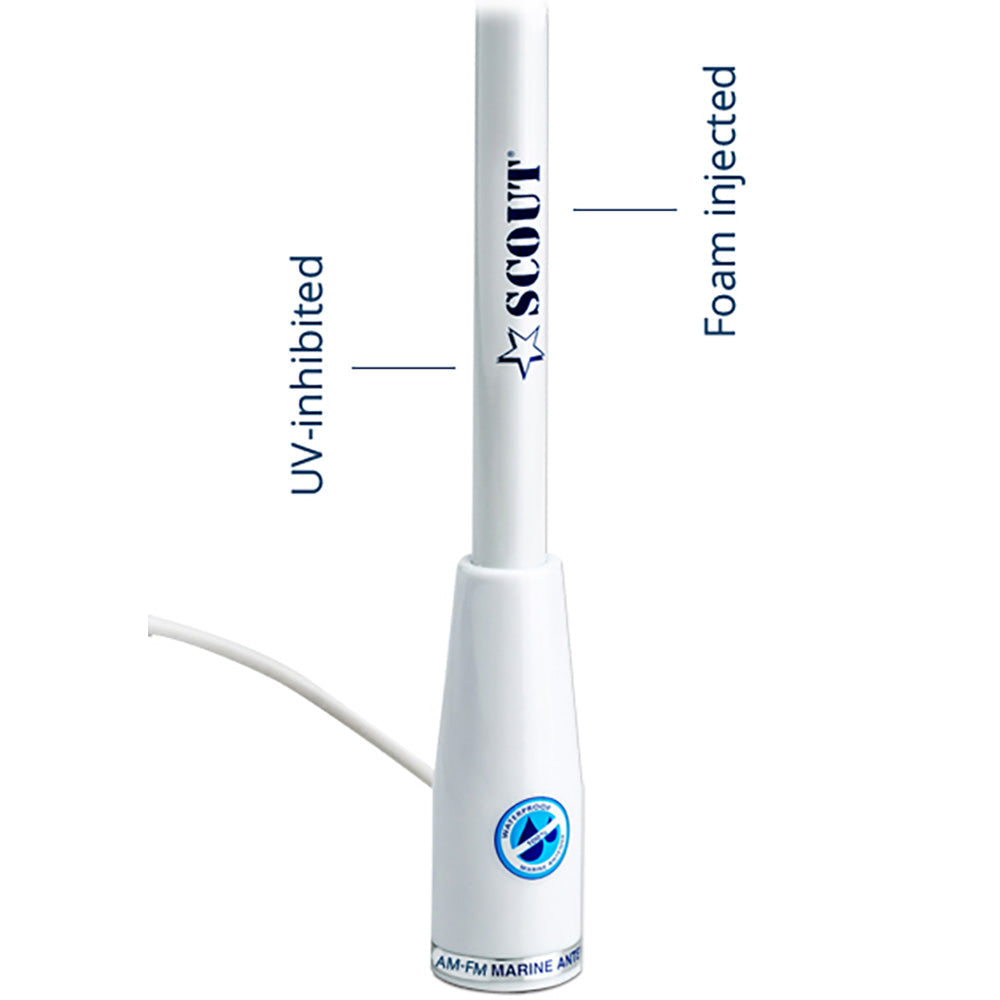 Scout KS-115 AM/FM 5' Fiberglass Antenna [PF AN NAMFM004T] Scout