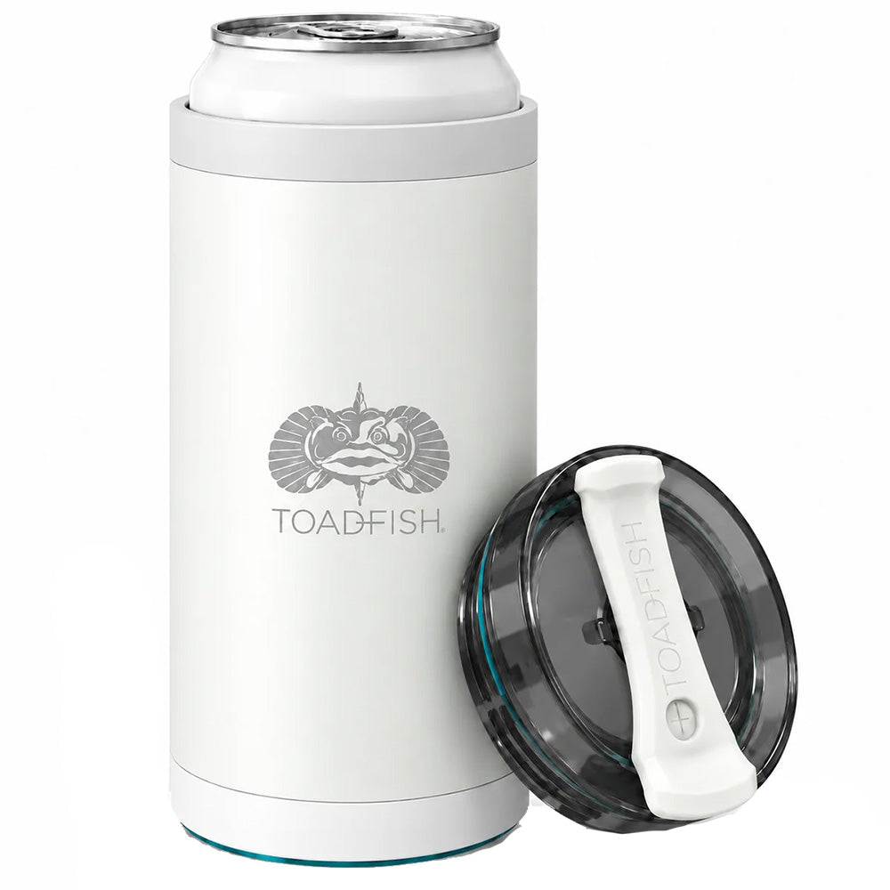 Toadfish SmartGrip 4-in-1 Can Cooler - 12oz - White [1413] Toadfish