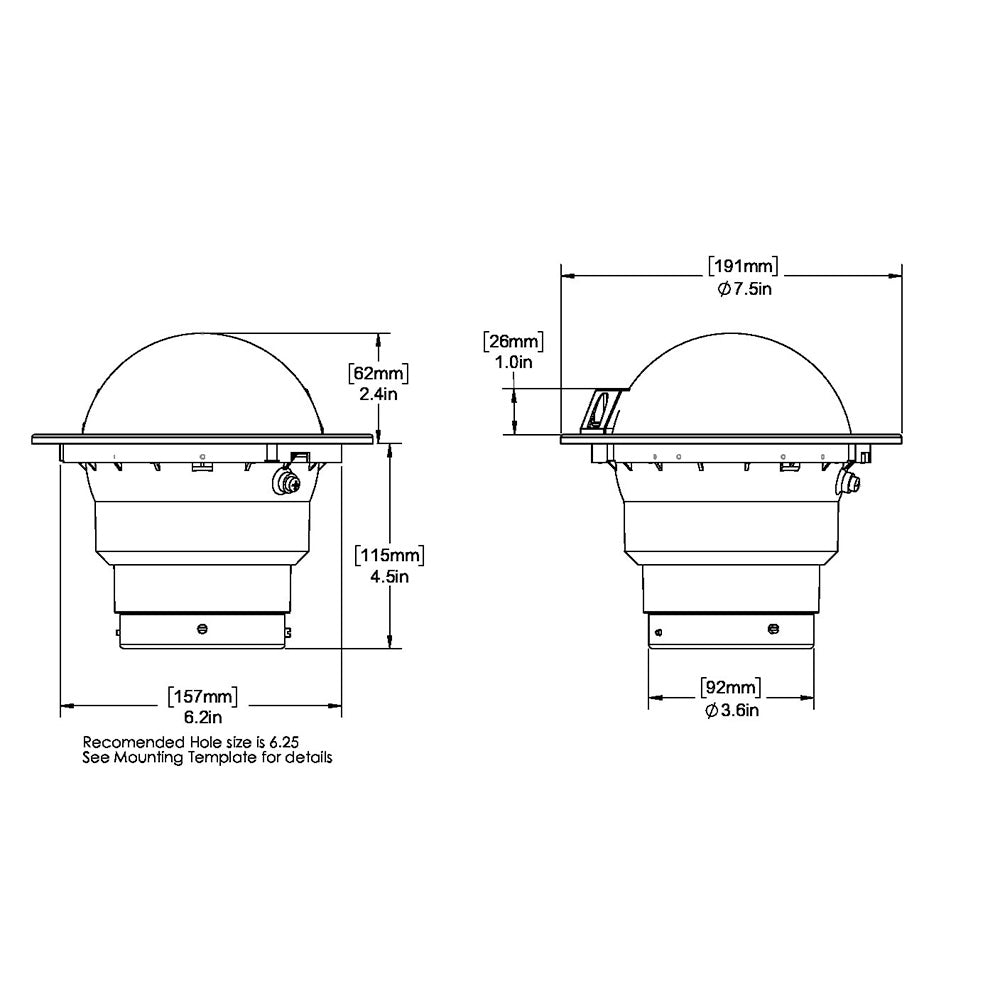 Ritchie SS-5000W SuperSport Compass - Flush Mount - White [SS-5000W] Ritchie