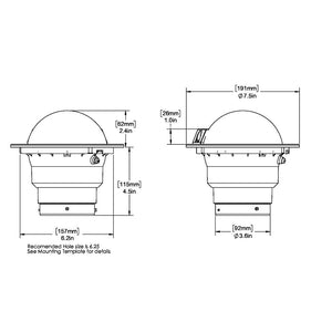 Ritchie SS-5000W SuperSport Compass - Flush Mount - White [SS-5000W] Ritchie