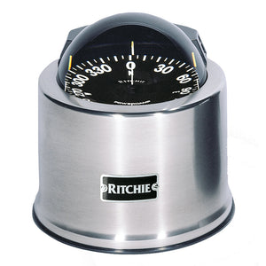 Ritchie SP-5-C GlobeMaster Compass - Pedestal Mount - Stainless Steel - 12V - 5 Degree Card [SP-5-C] Ritchie