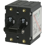 Blue Sea 7234 A-Series Double Pole Toggle - 15A - Black [7234] Blue Sea Systems