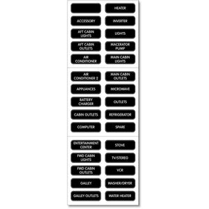 Blue Sea 8031 AC Panel Basic 30 Label Set [8031] Blue Sea Systems