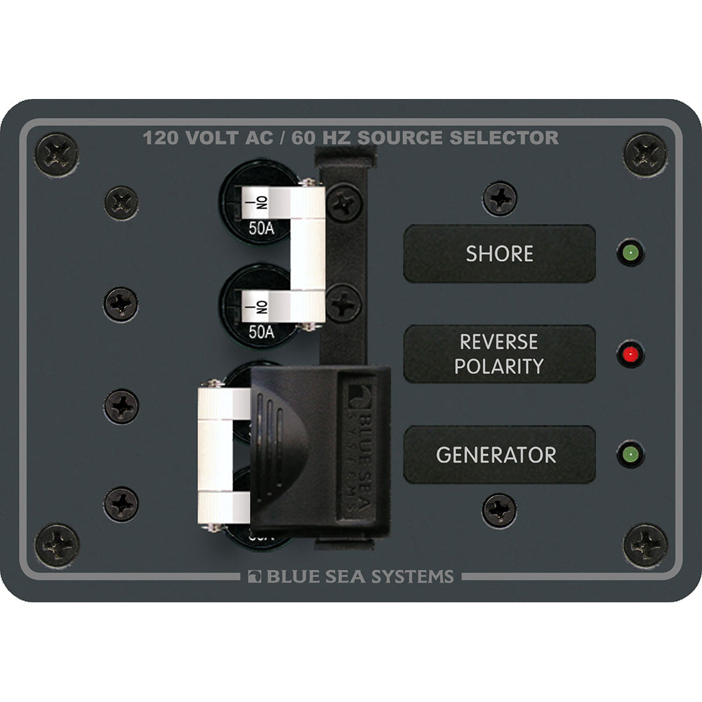 Blue Sea 8061 AC Toggle Source Selector 120V AC - 50AMP [8061] Blue Sea Systems