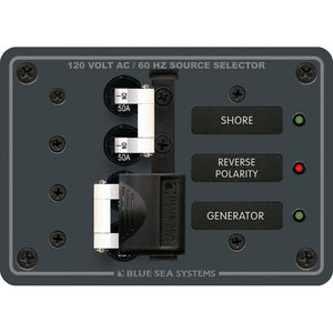 Blue Sea 8061 AC Toggle Source Selector 120V AC - 50AMP [8061] Blue Sea Systems