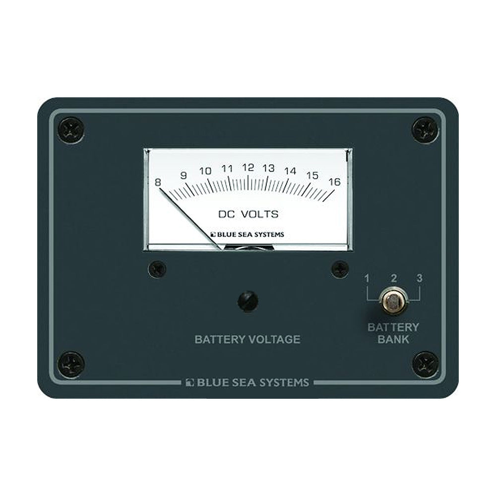 Blue Sea 8015 DC Analog Voltmeter w/Panel [8015] Blue Sea Systems
