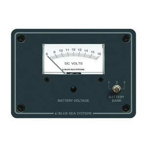 Blue Sea 8015 DC Analog Voltmeter w/Panel [8015] Blue Sea Systems