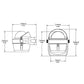 Ritchie B-51W Explorer Compass - Bracket Mount - White [B-51W] Ritchie