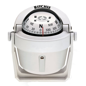 Ritchie B-51W Explorer Compass - Bracket Mount - White [B-51W] Ritchie