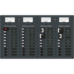 Blue Sea 8086 AC 3 Sources +12 Positions/DC Main +19 Position Toggle Circuit Breaker Panel - White Switches [8086] Blue Sea Systems
