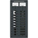 Blue Sea 8074 AC Main +8 Positions Toggle Circuit Breaker Panel - White Switches [8074] Blue Sea Systems