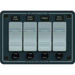 Blue Sea 8262 Waterproof Panel 4 Position - Slate Grey [8262] Blue Sea Systems